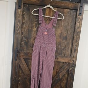 Striped Pink & Navy Dickies Overalls